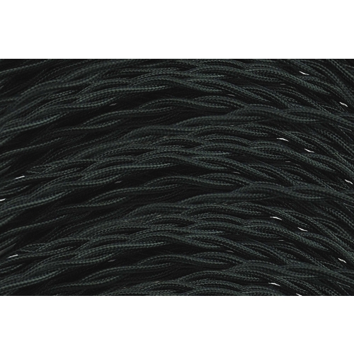 czarny kabel skręcany w oplocie