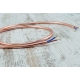 miedziany kabel w oplocie metalowym